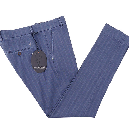 Handpicked Slim-Fit Cotton-Linen Pants