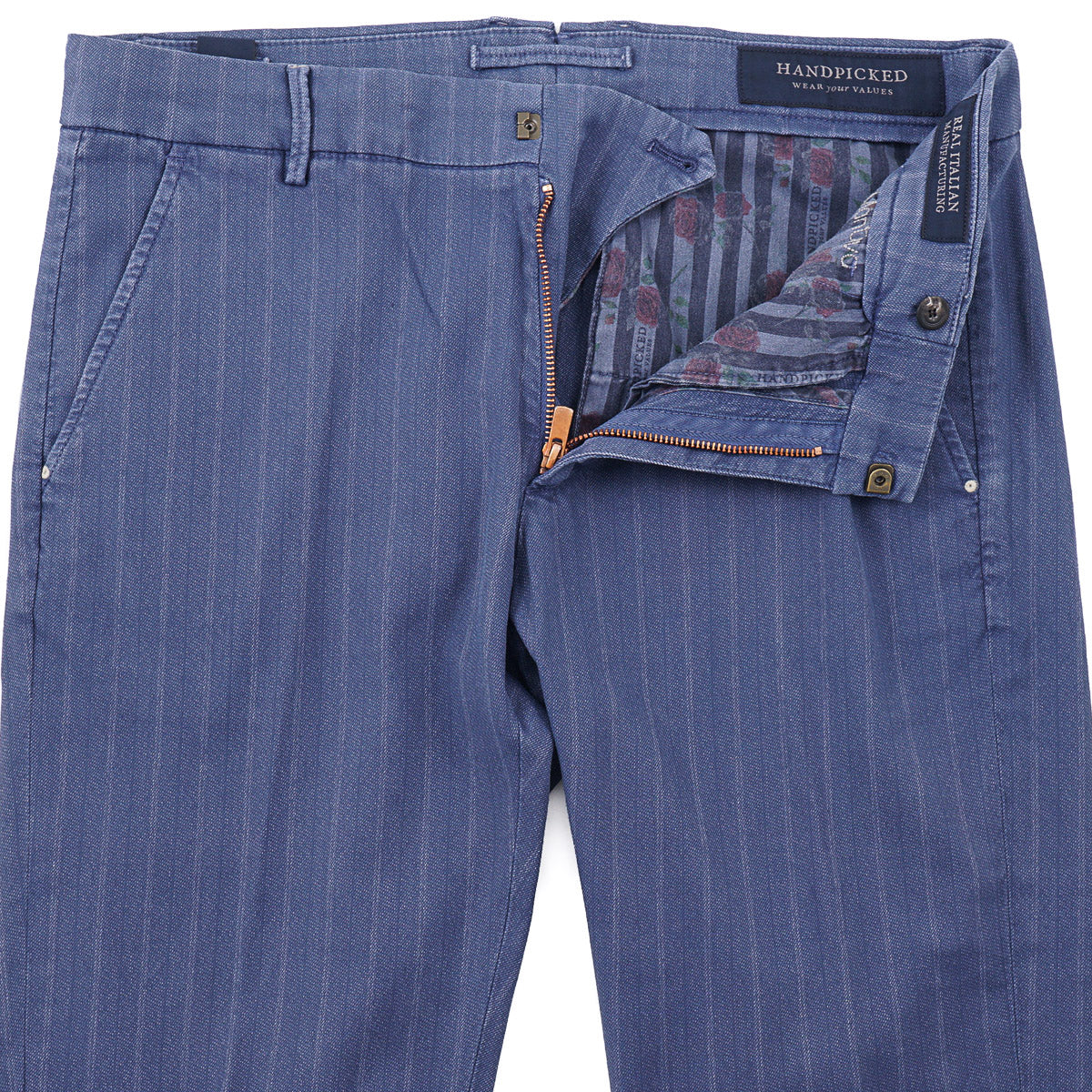 Handpicked Slim-Fit Cotton-Linen Pants