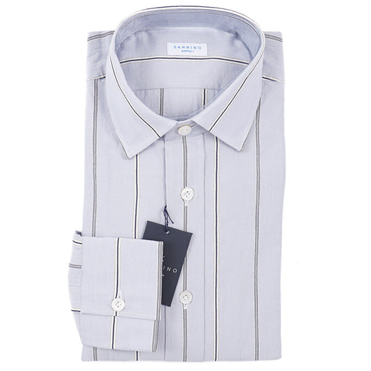 Sannino Tailored-Fit Cotton Dress Shirt - Top Shelf Apparel