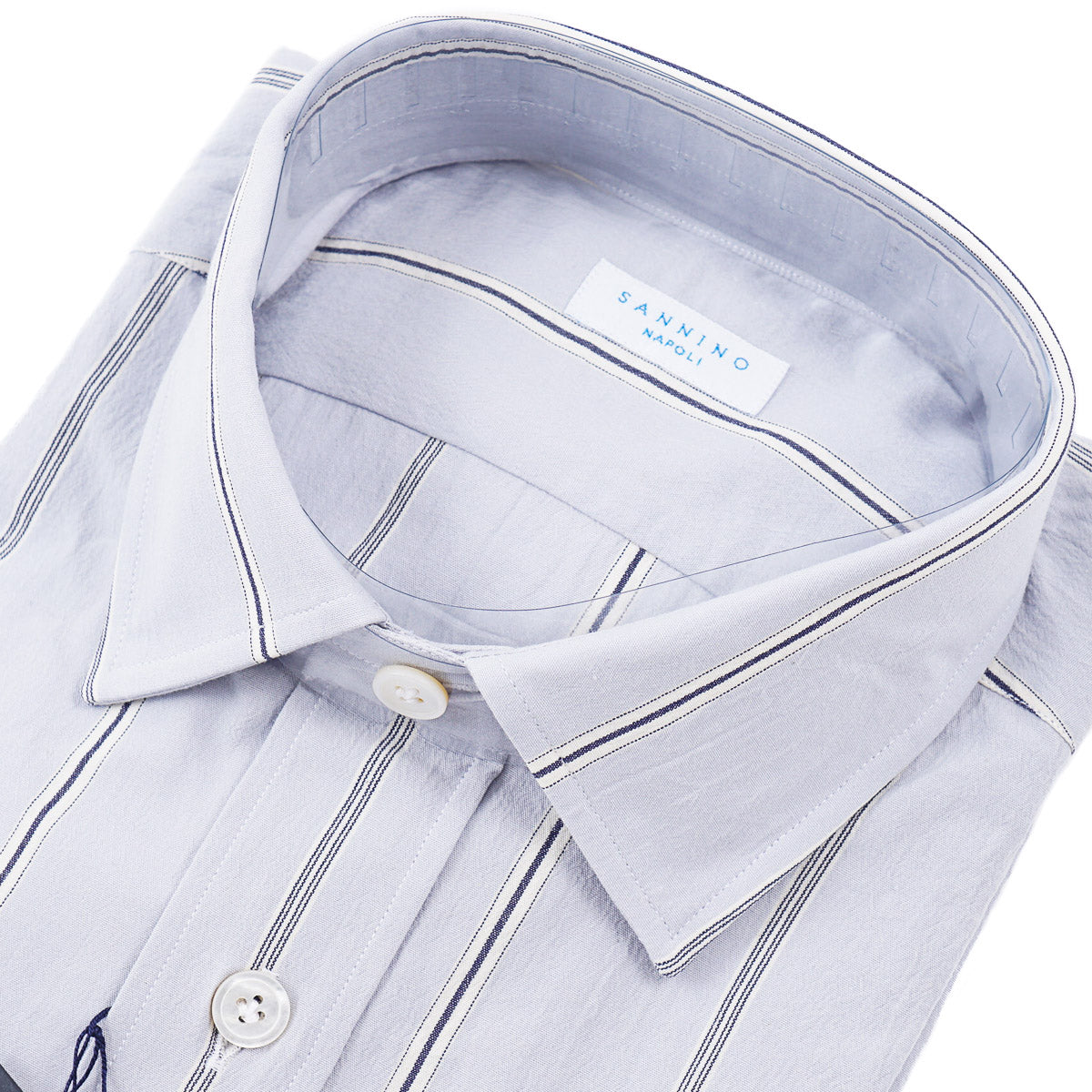 Sannino Tailored-Fit Cotton Dress Shirt - Top Shelf Apparel