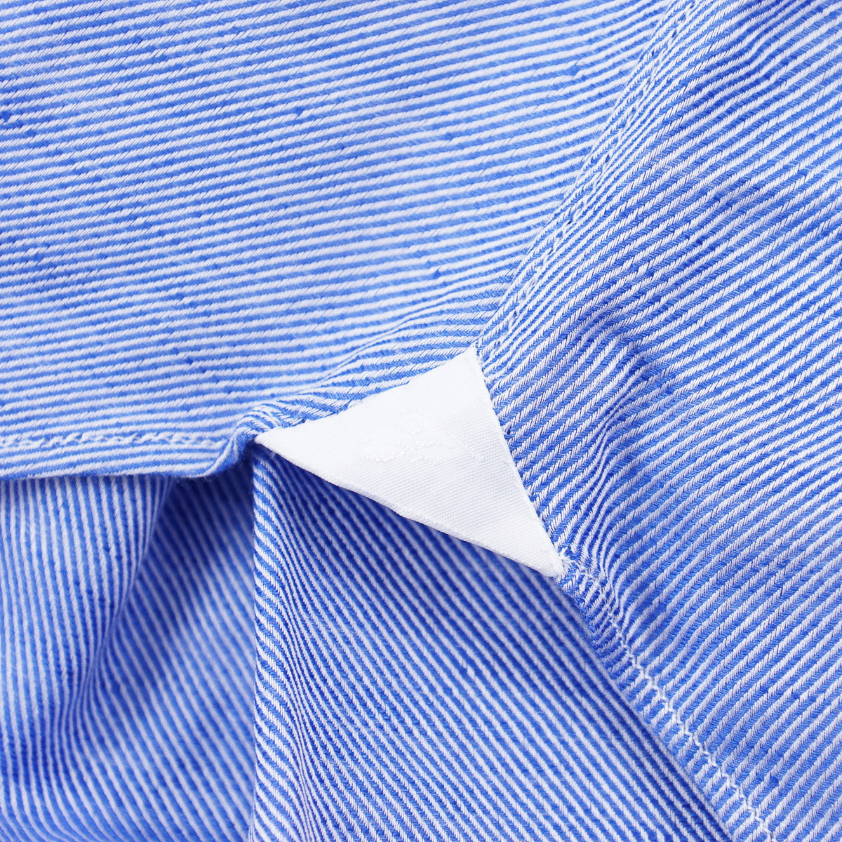 Finamore Cotton-Linen Spread Collar Shirt