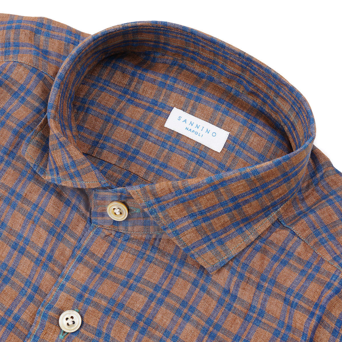 Sannino Slim-Fit Linen Dress Shirt