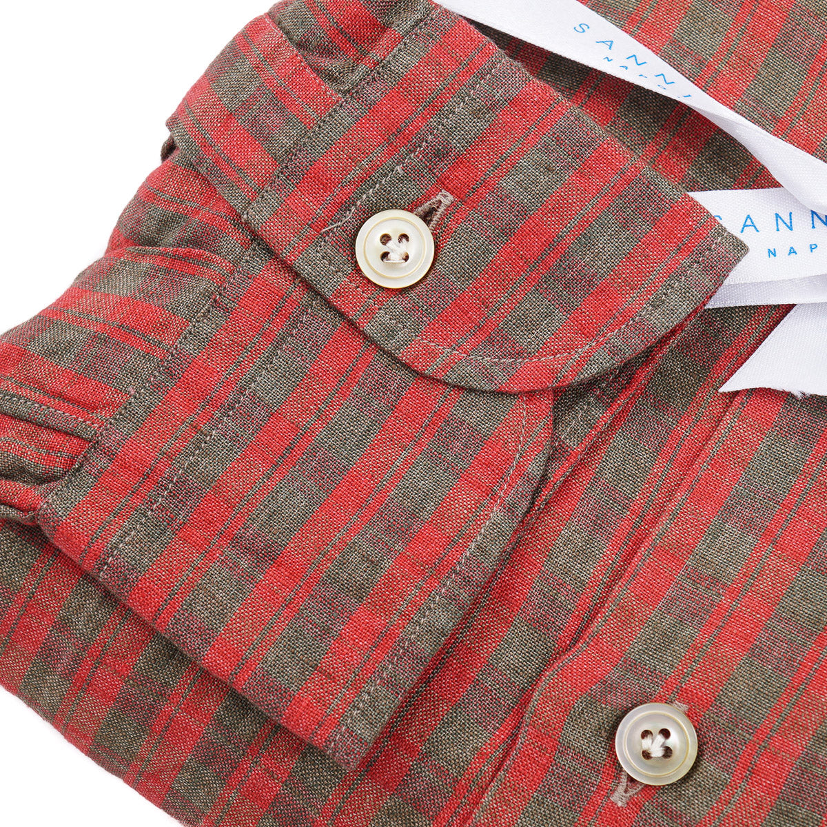 Sannino Slim-Fit Linen Dress Shirt