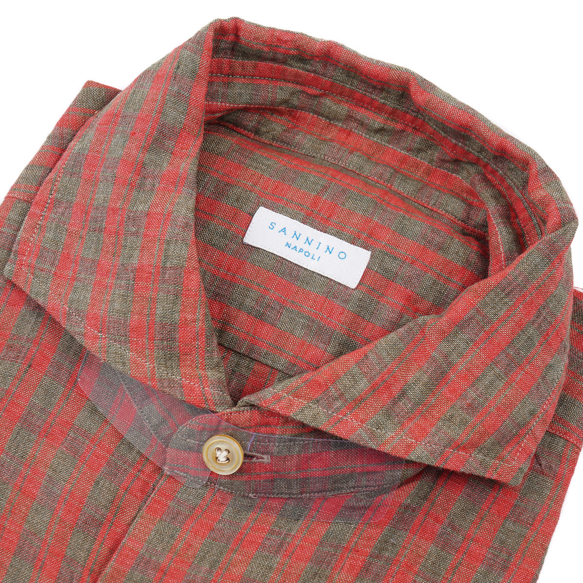 Sannino Slim-Fit Linen Dress Shirt