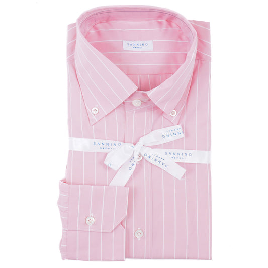 Sannino Tailored-Fit Cotton Dress Shirt - Top Shelf Apparel