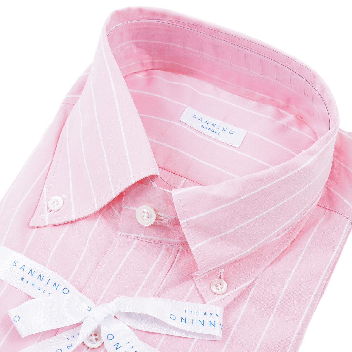 Sannino Tailored-Fit Cotton Dress Shirt 16.5