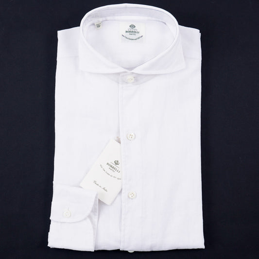 Luigi Borrelli Tailored-Fit Linen Dress Shirt - Top Shelf Apparel