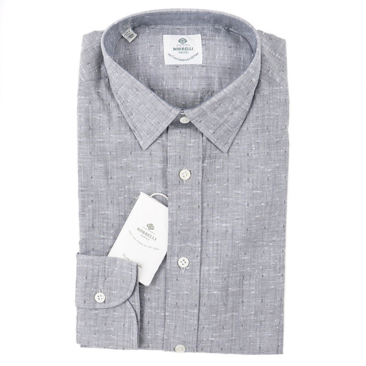 Luigi Borrelli Woven Cotton Dress Shirt - Top Shelf Apparel