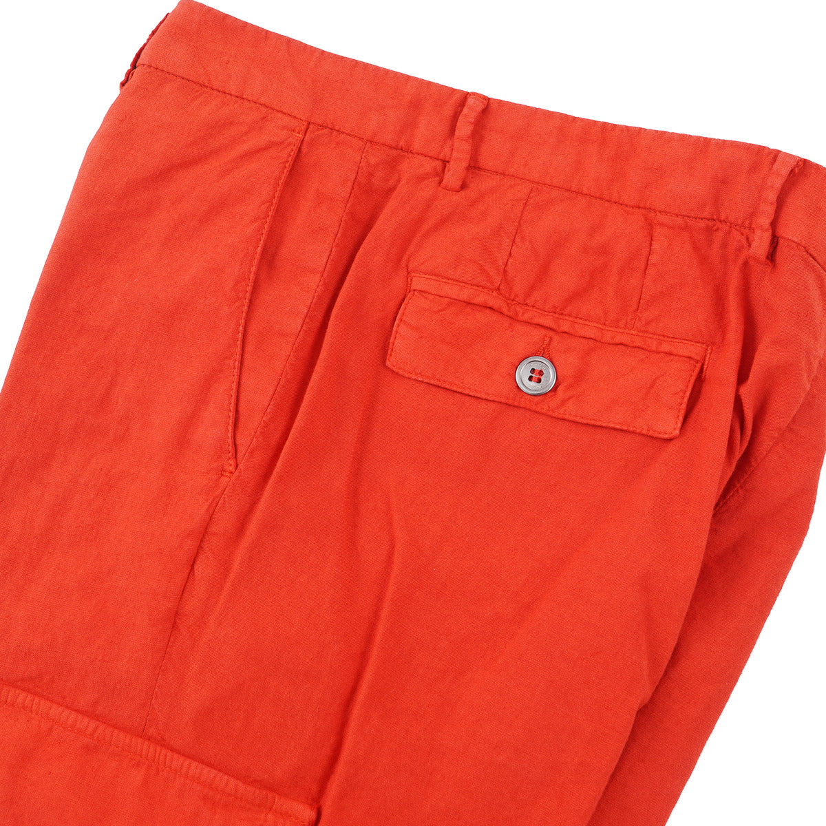 Sartorio Red Linen Cargo Pants - Top Shelf Apparel