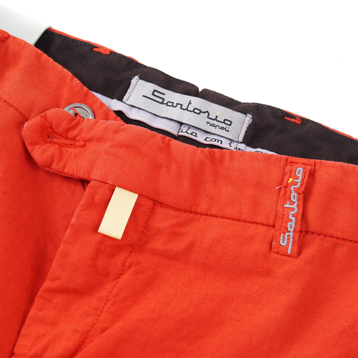 Sartorio Red Linen Cargo Pants - Top Shelf Apparel