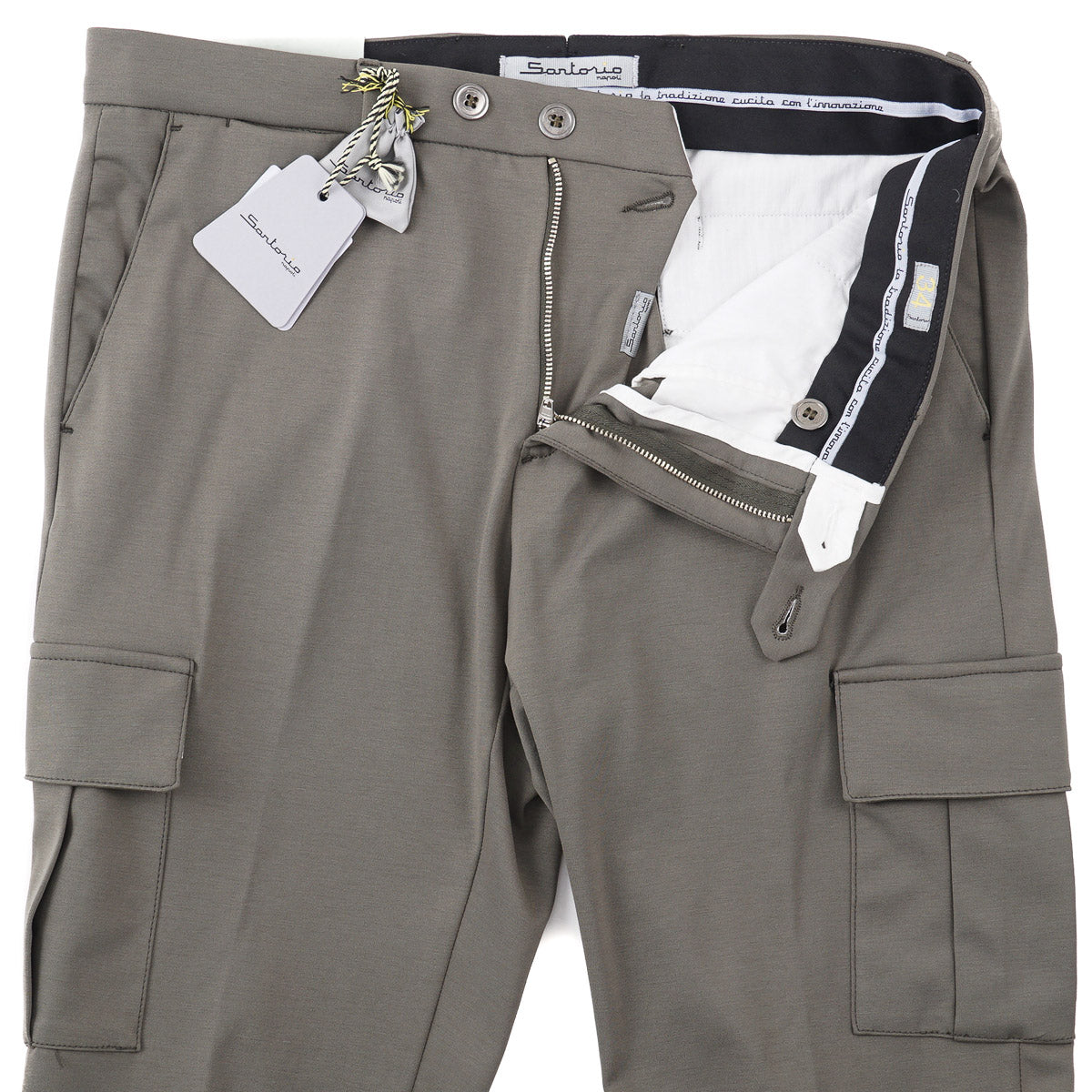 Sartorio Jersey Cotton Cargo Pants - Top Shelf Apparel