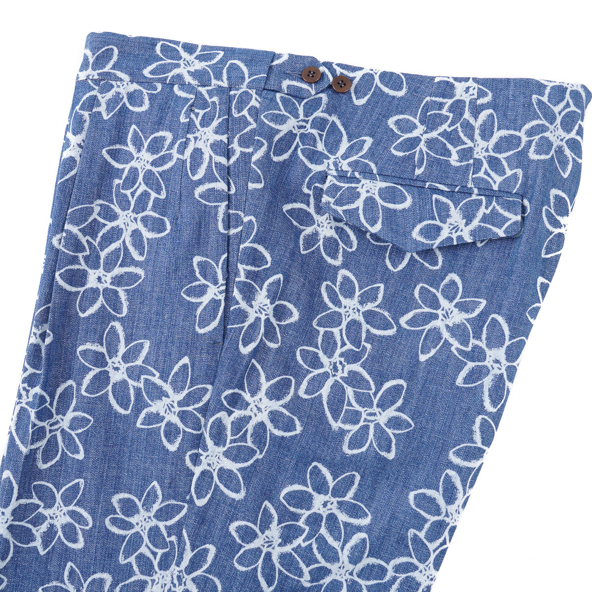 Sartorio Printed Denim Dress Pants - Top Shelf Apparel