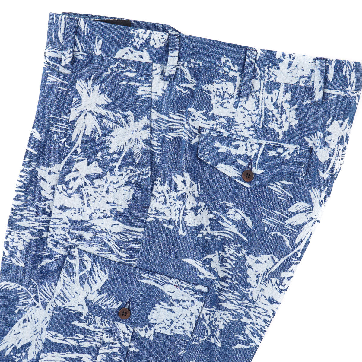 Sartorio Printed Denim Dress Pants - Top Shelf Apparel