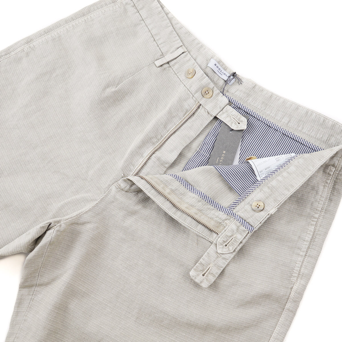 Boglioli Woven Cotton-Hemp Shorts