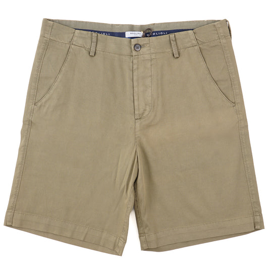 Boglioli Woven Cotton Bermuda Shorts