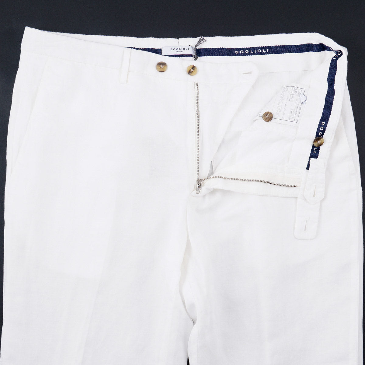 Boglioli Cotton-Linen Dress Pants