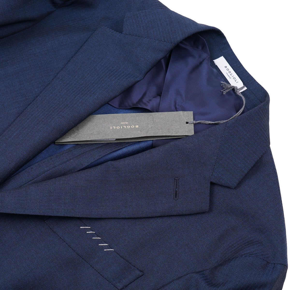 Boglioli Micro Patterned Wool Blazer