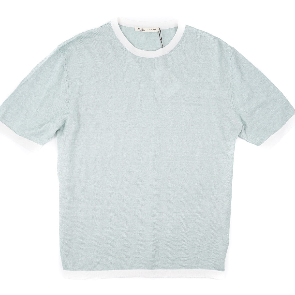 Maurizio Baldassari Knit Linen-Silk-Cotton T-Shirt - Top Shelf Apparel
