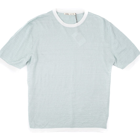 Maurizio Baldassari Knit Linen-Silk-Cotton T-Shirt - Top Shelf Apparel
