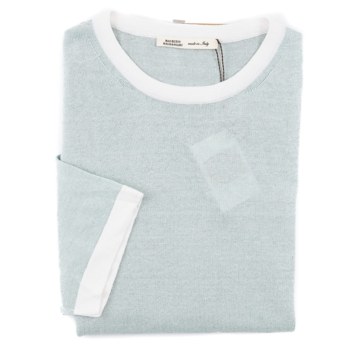 Maurizio Baldassari Knit Linen-Silk-Cotton T-Shirt - Top Shelf Apparel
