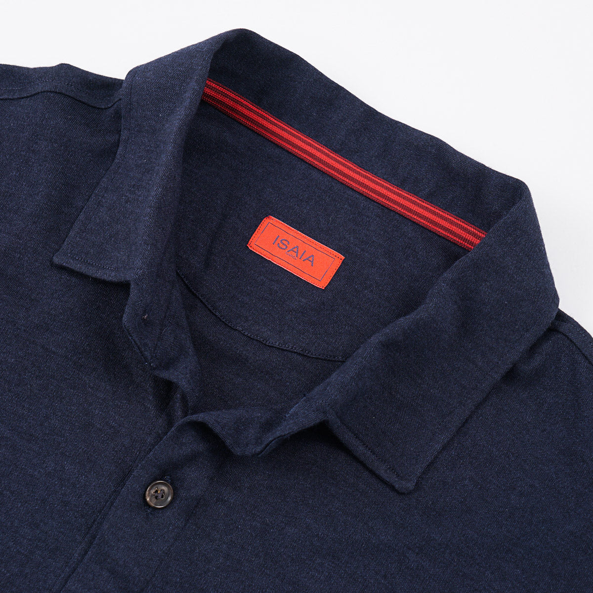 Isaia Soft Jersey Cashmere-Silk Shirt