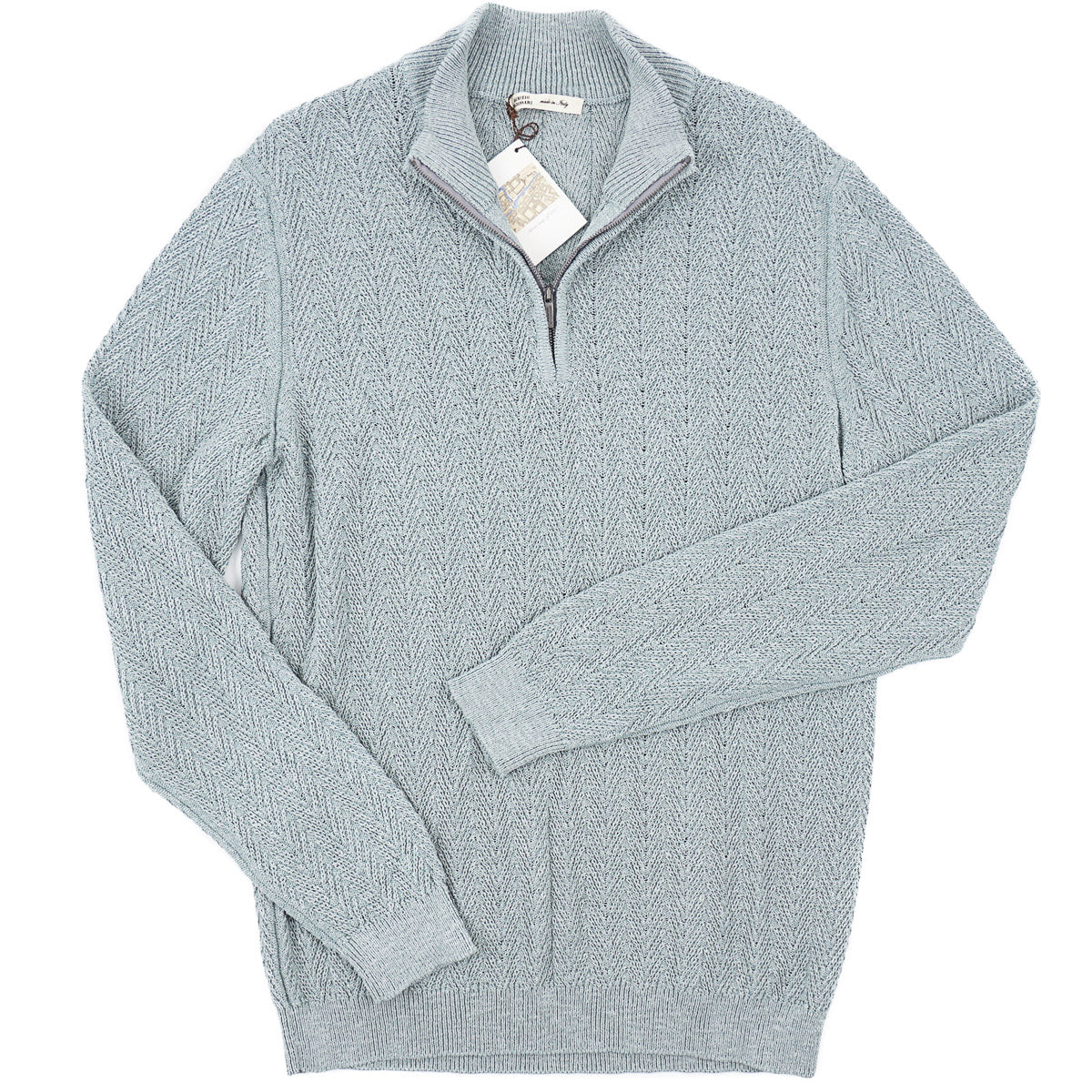 Maurizio Baldassari Knit Mouline Cotton Sweater