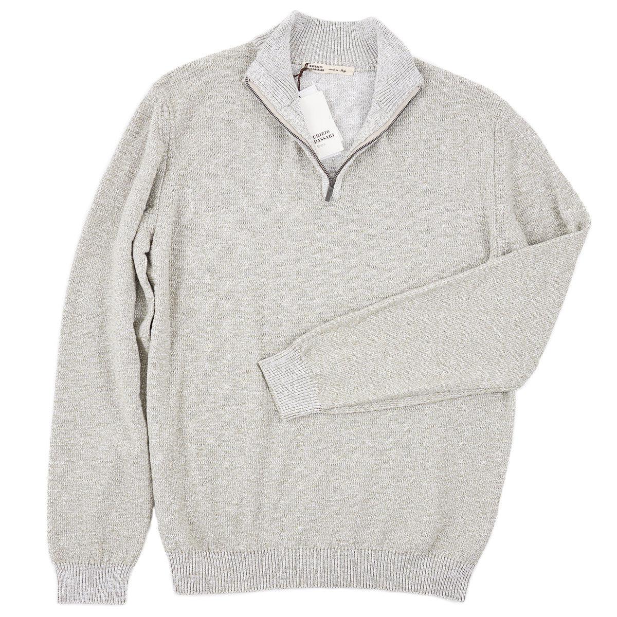 Maurizio Baldassari Knit Mouline Cotton Sweater