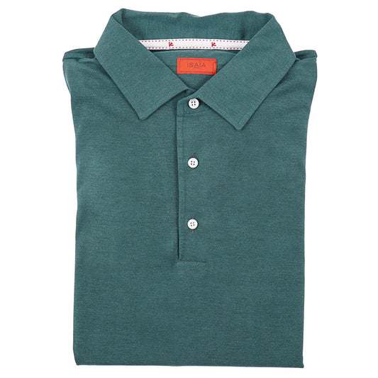 Isaia Lightweight Silk-Cotton Polo - Top Shelf Apparel