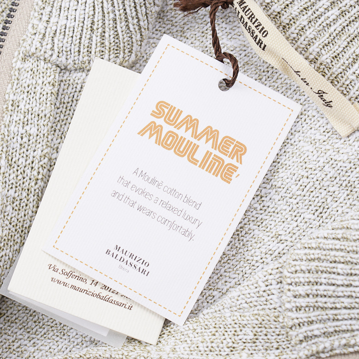 Maurizio Baldassari Knit Mouline Cotton Sweater