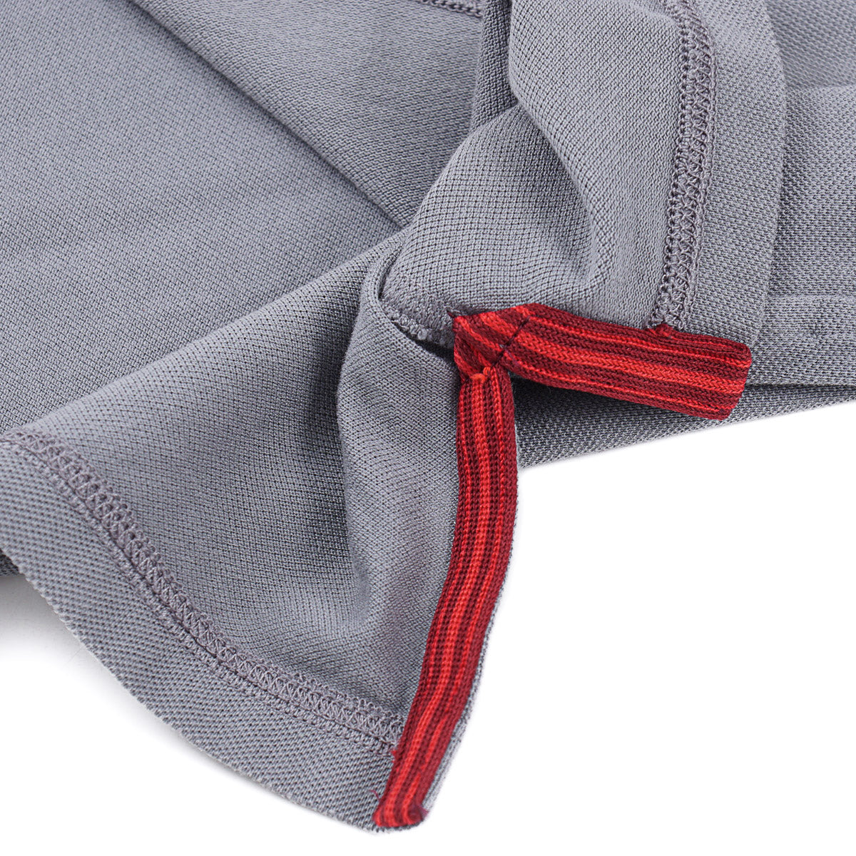 Isaia Pique Polo with Coral Branch