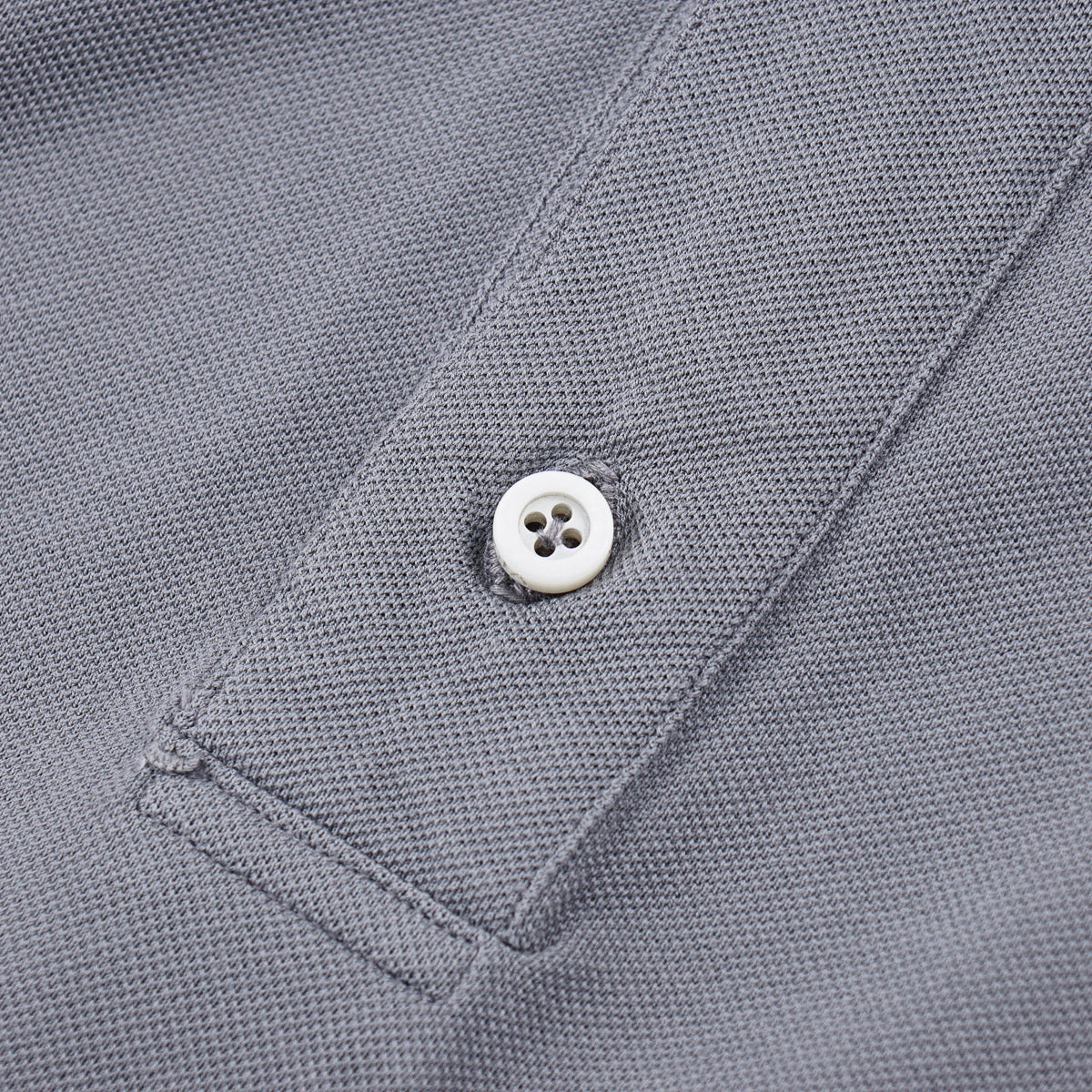 Isaia Pique Polo with Coral Branch