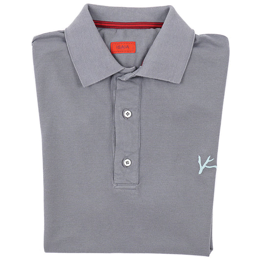 Isaia Pique Polo with Coral Branch - Top Shelf Apparel