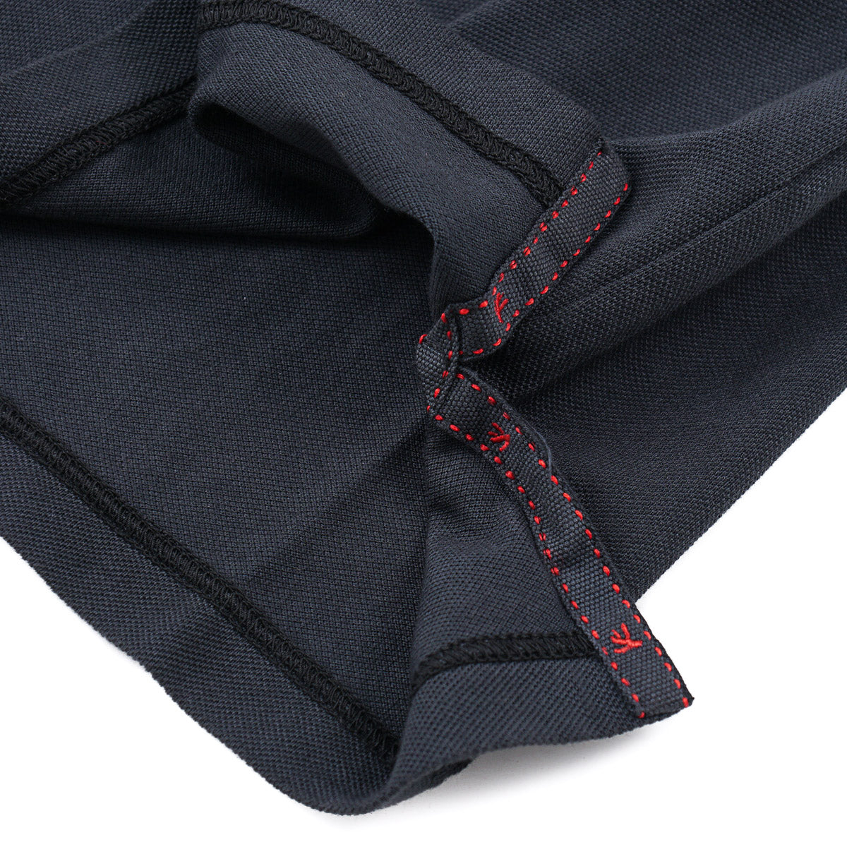 Isaia Pique Polo with Coral Branch