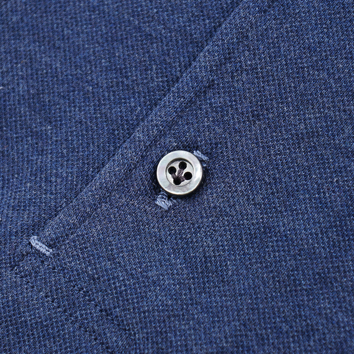 Isaia Pique Knit Cotton Polo
