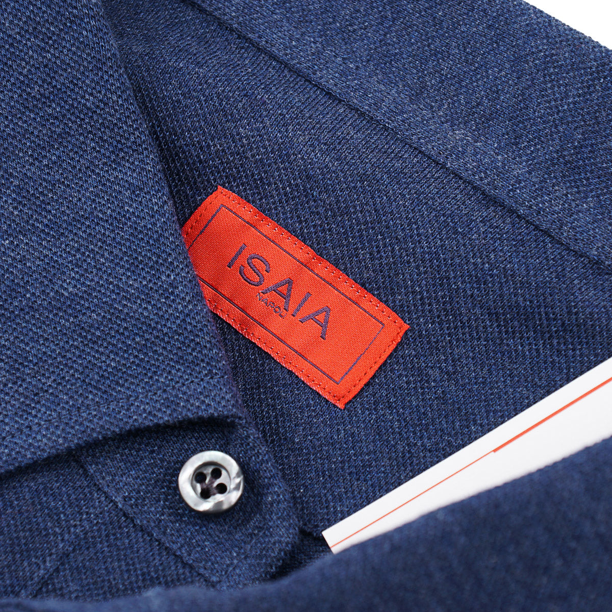 Isaia Pique Knit Cotton Polo