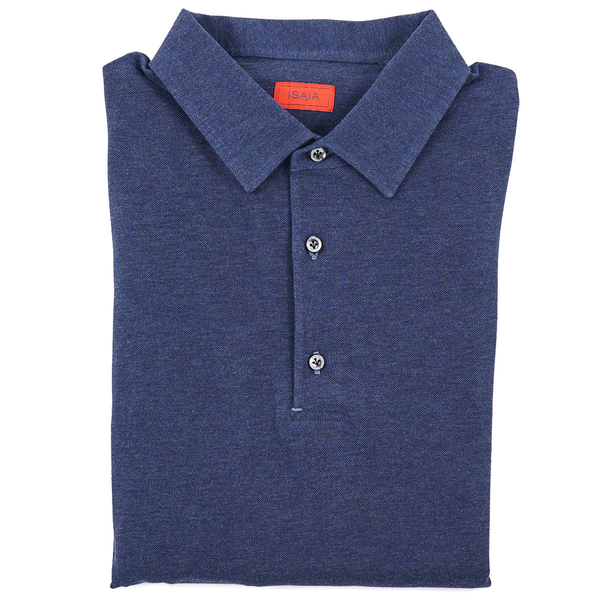 Isaia Pique Knit Cotton Polo