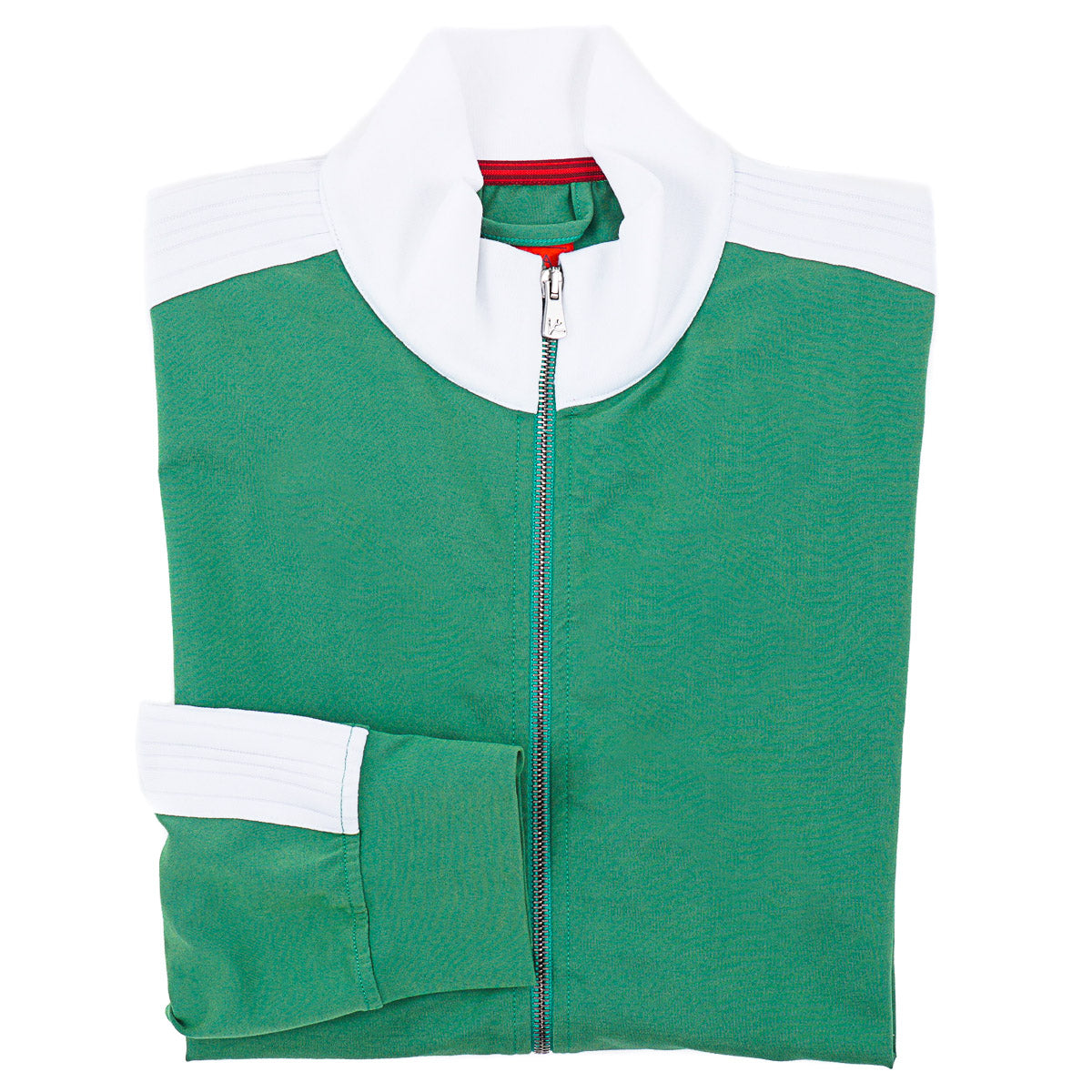 Isaia Jersey Cotton Track Jacket Sweatshirt