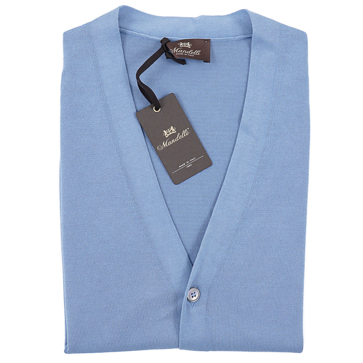 Mandelli Cotton Cardigan Sweater Vest