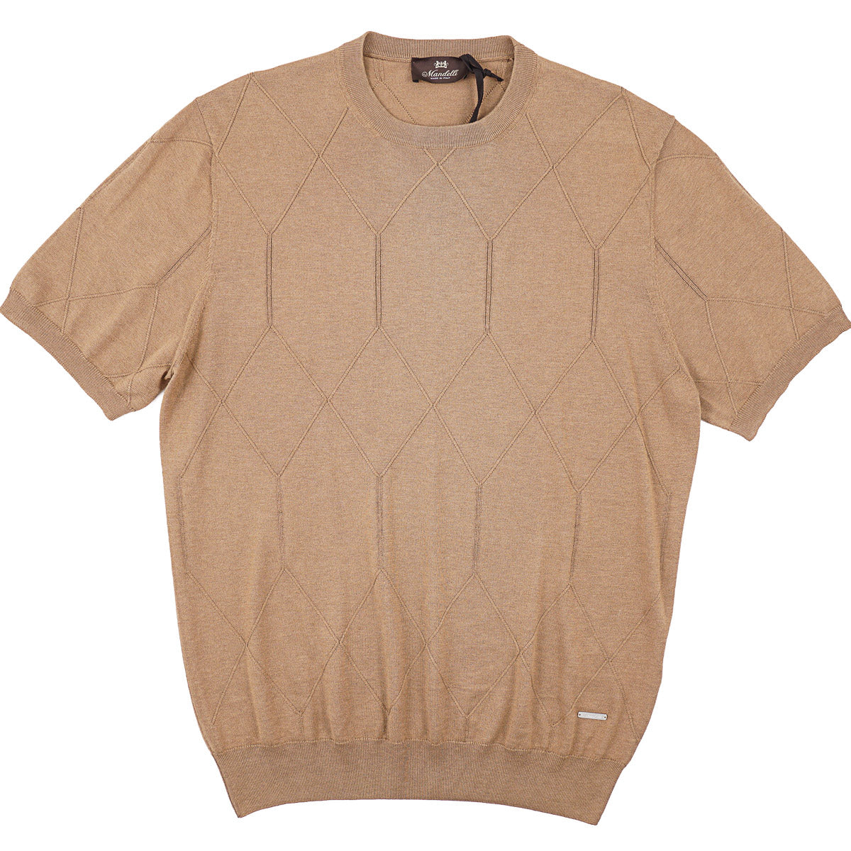 Mandelli Silk-Cotton Short Sleeve Sweater