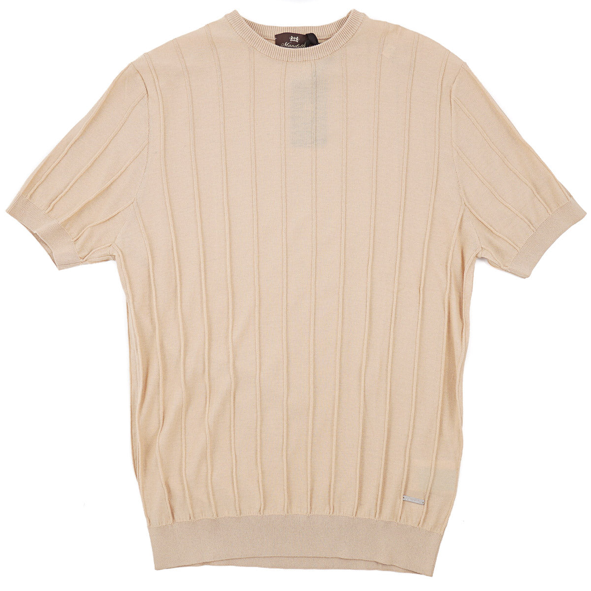 Mandelli Cotton-Silk Short Sleeve Sweater