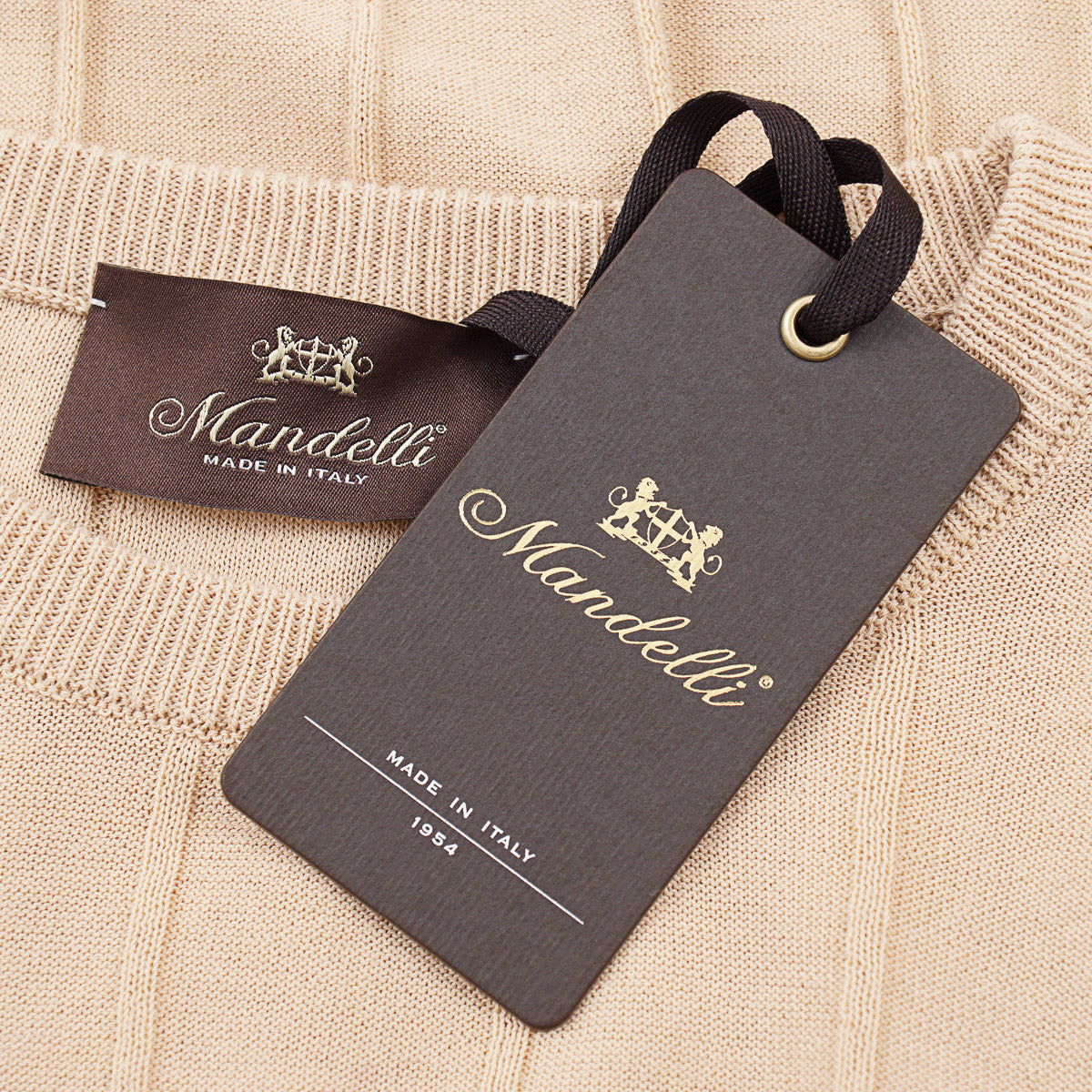 Mandelli Cotton-Silk Short Sleeve Sweater