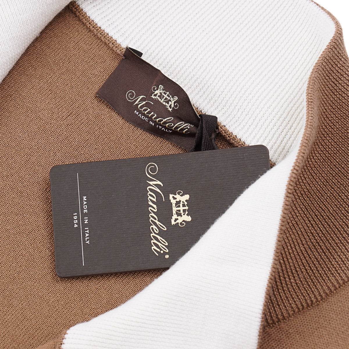 Mandelli Full-Zip Wool Sweater-Jacket