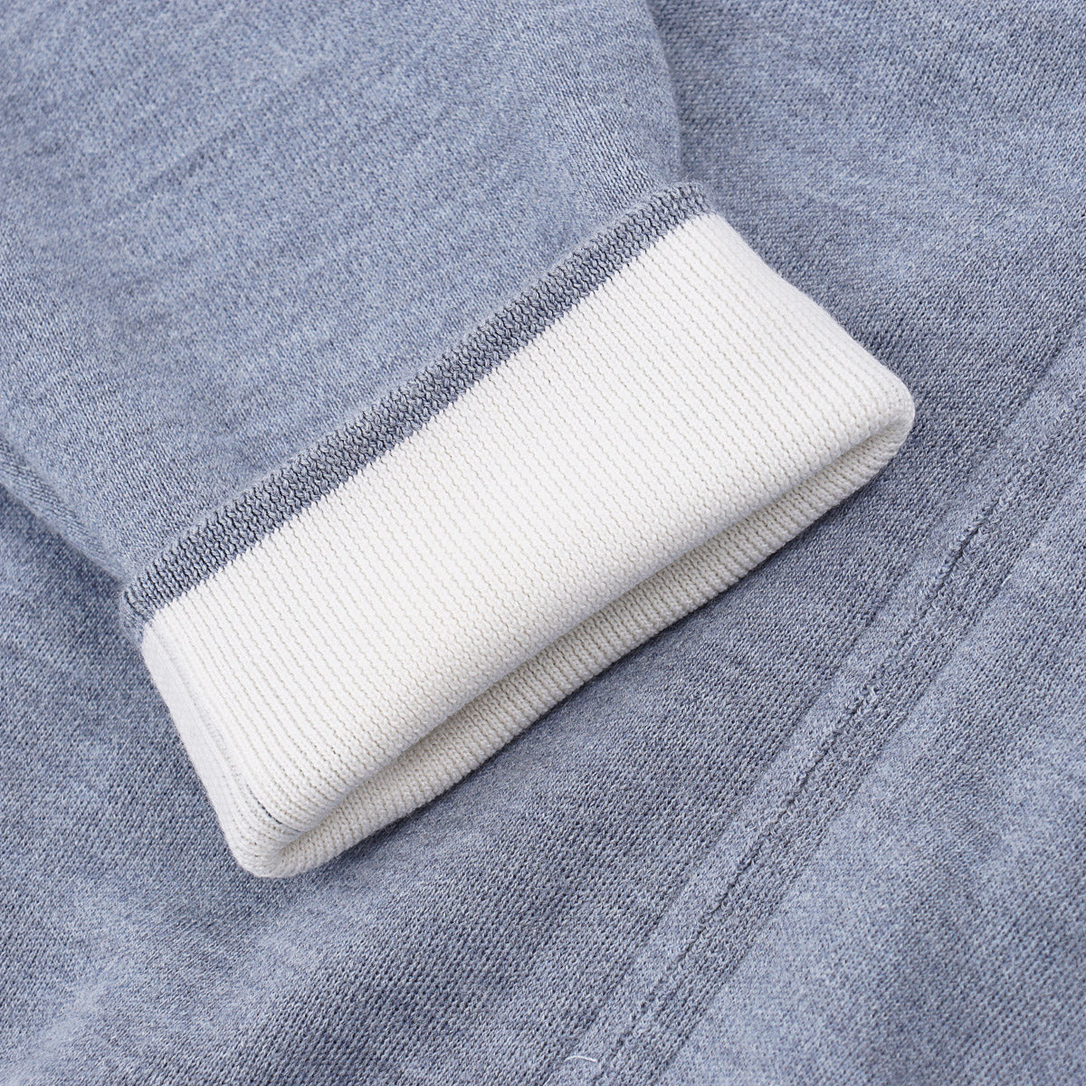 Mandelli Full-Zip Wool Hooded Sweater