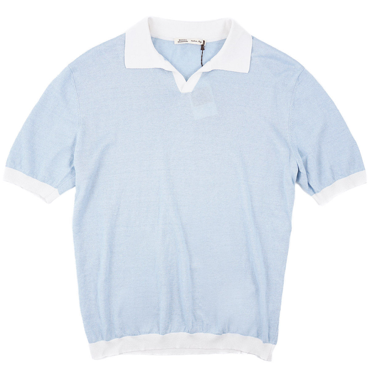 Maurizio Baldassari Knit Linen-Silk-Cotton Polo