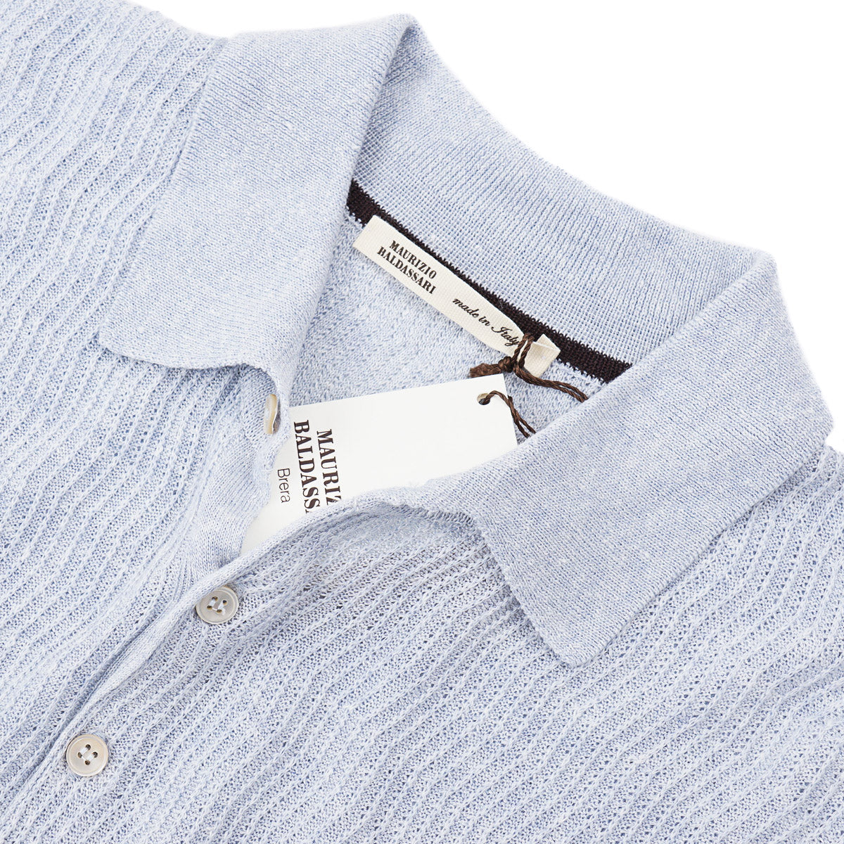 Maurizio Baldassari Knit Linen-Cotton Polo