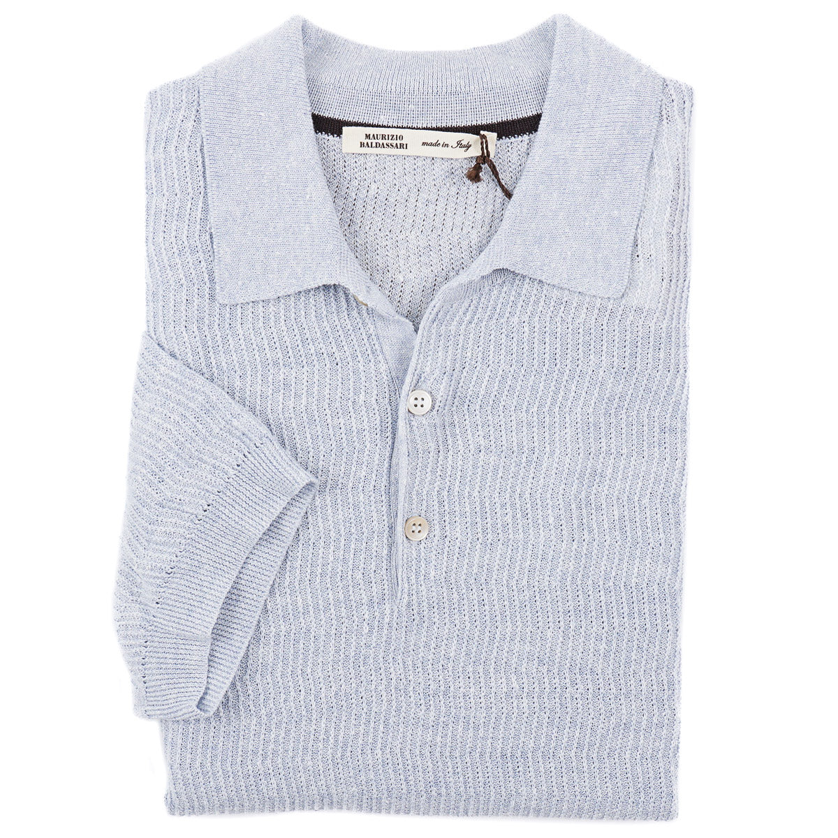 Maurizio Baldassari Knit Linen-Cotton Polo