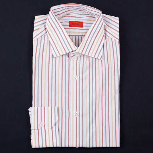 Isaia Tailored-Fit 'Mix' Cotton Shirt - Top Shelf Apparel