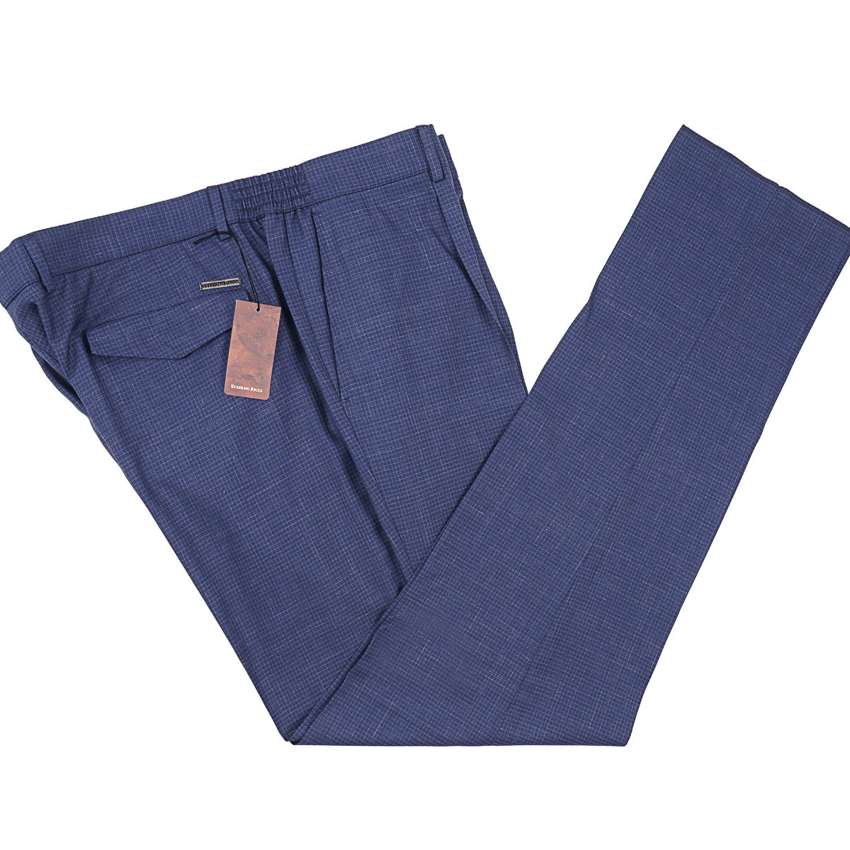 Stefano Ricci Wool-Silk-Linen Drawstring Pants
