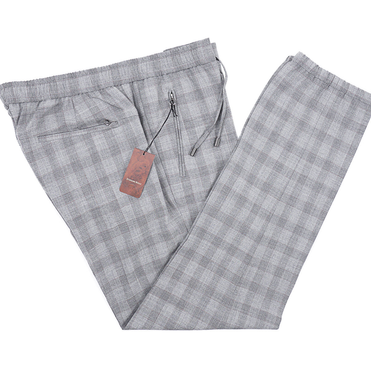 Stefano Ricci Lightweight Wool Drawstring Pants