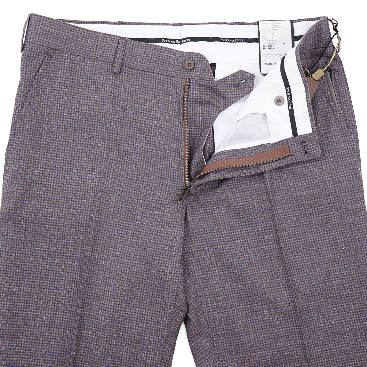 Stefano Ricci Wool-Silk-Linen Trousers